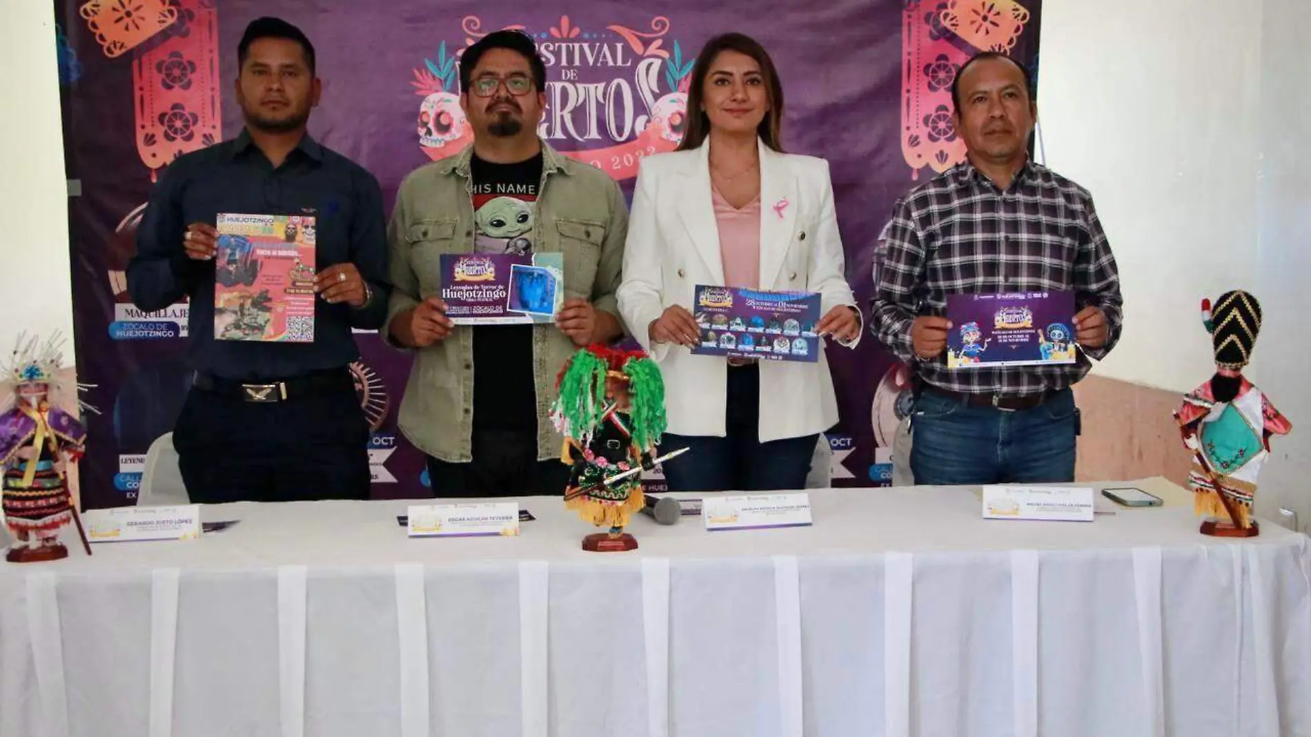 Presenta Angélica Alvarado el Festival de Muertos en Huejotzingo